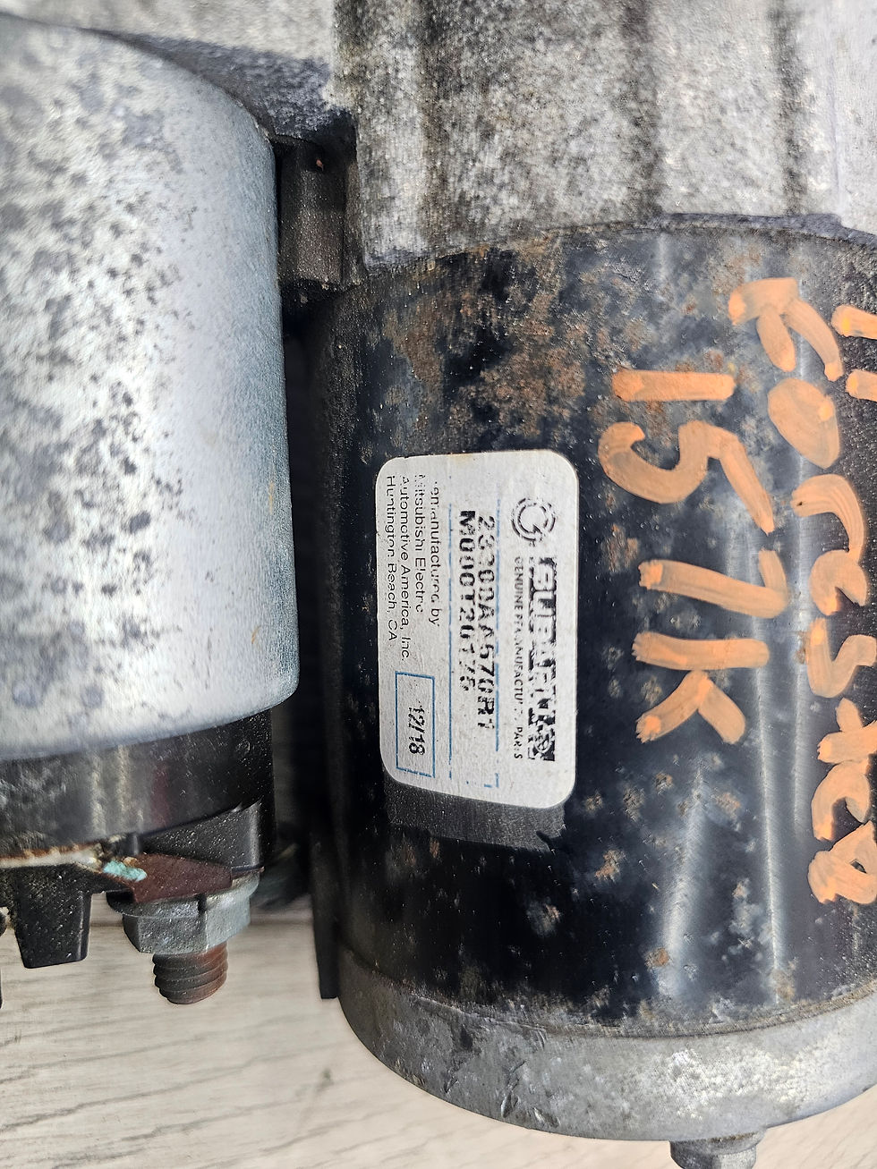 Thumbnail: 2009-2013 Subaru forester 2.5 A/T starter motor 23300AA570 157k