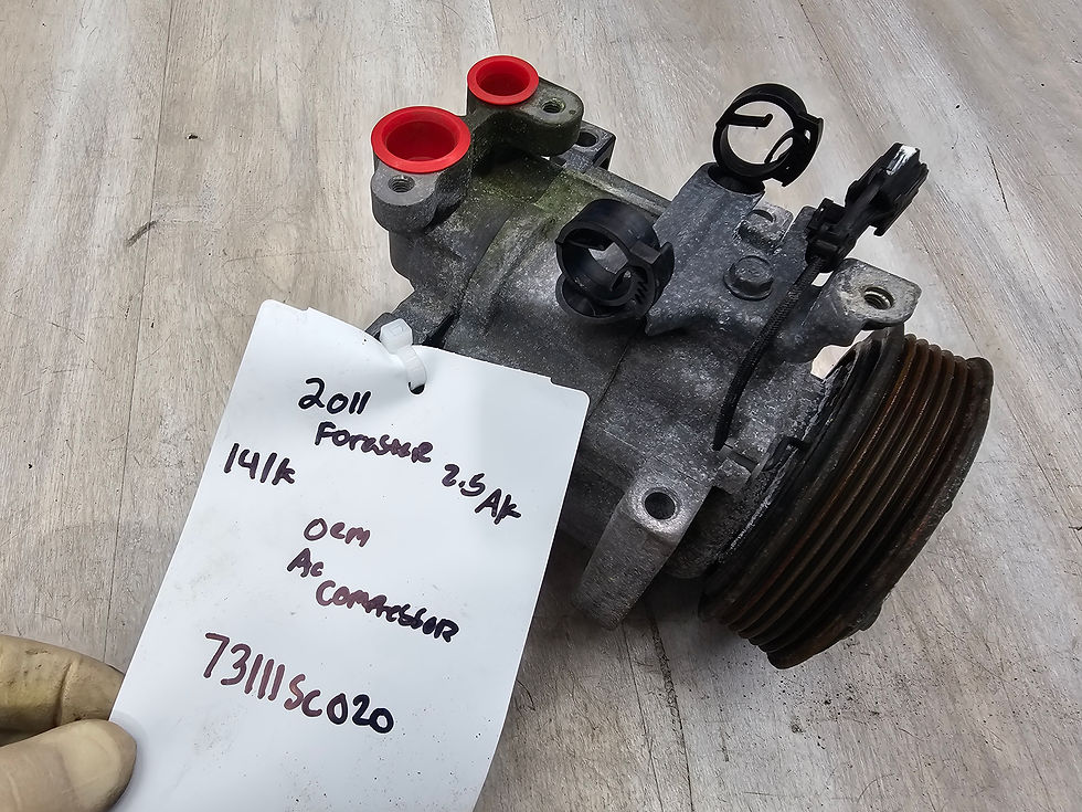 Thumbnail: 2011-2013 Subaru forester 2.5X a/t ac compressor 73111SC020 142k