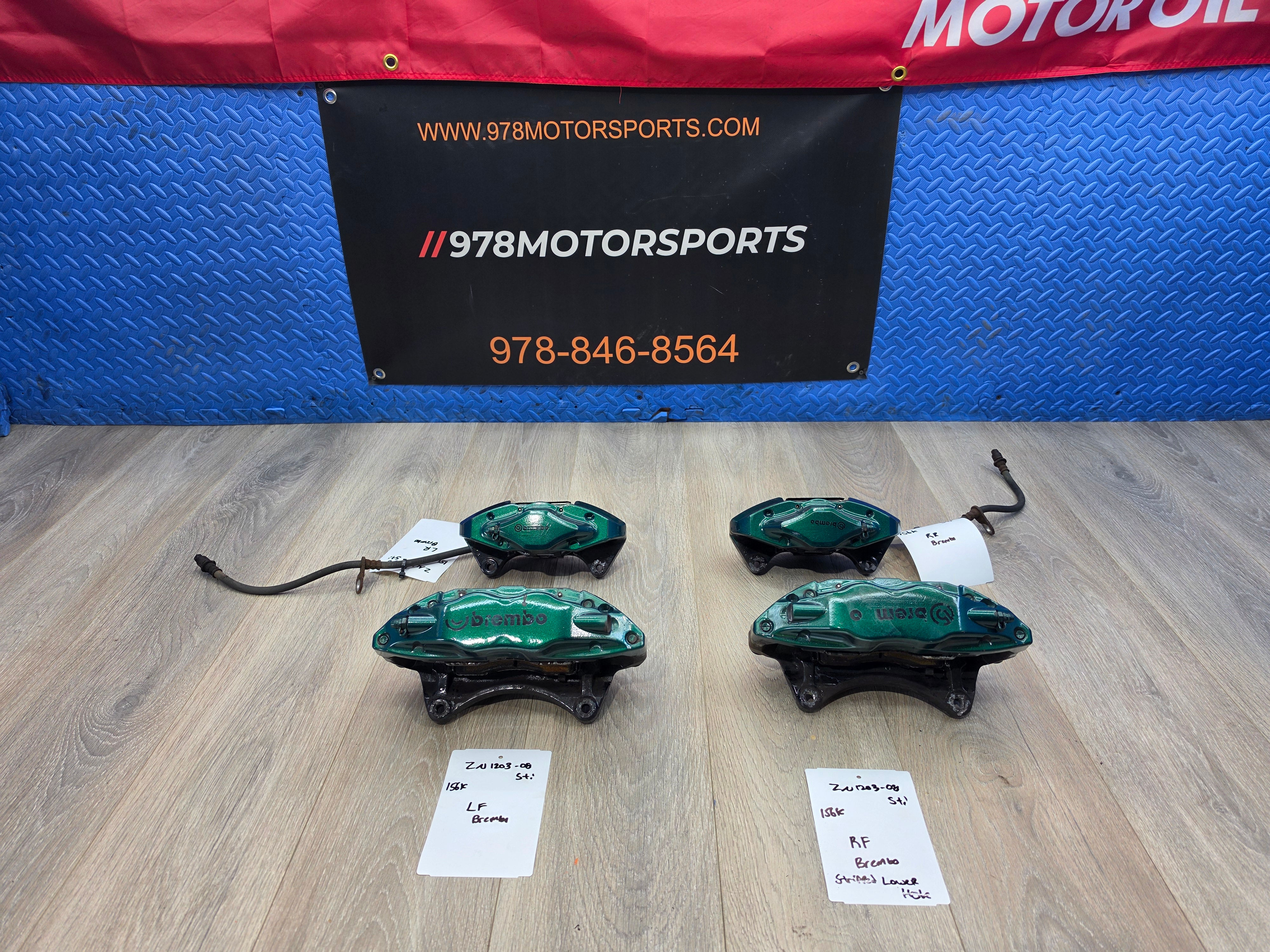 2008-2017 Subaru wrx sti 2.5 oem brembo brake caliper set