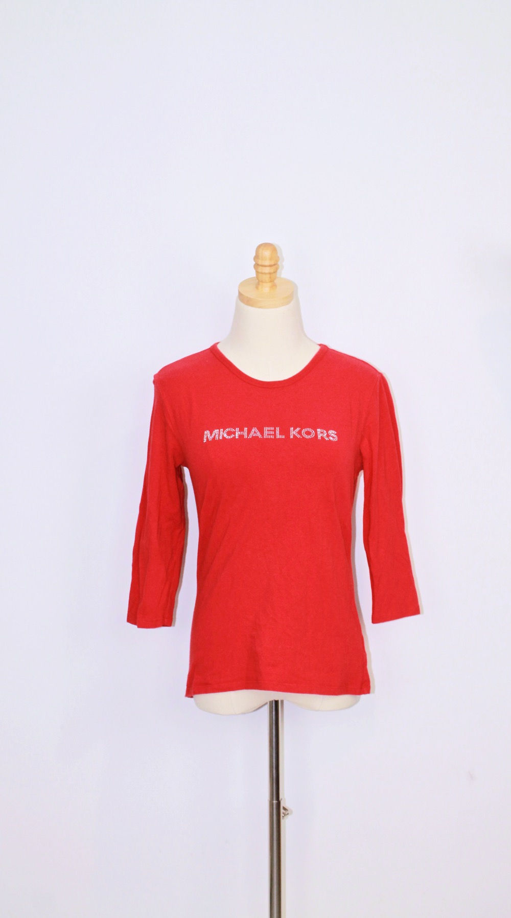 Michael Kors Red Half Sleeve Shirt Size (L)