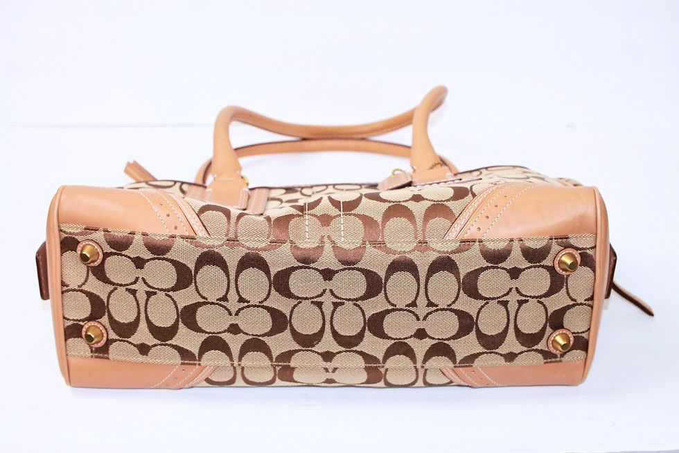 Thumbnail: Coach Monogram Shoulder Handbag