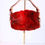 Thumbnail: Deep Red Rabbit Fur Shoulder Bag