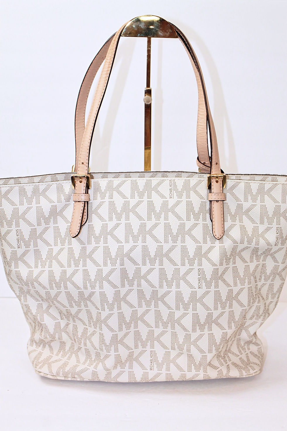 Thumbnail: Michael Kors Vanilla Monogram Tote