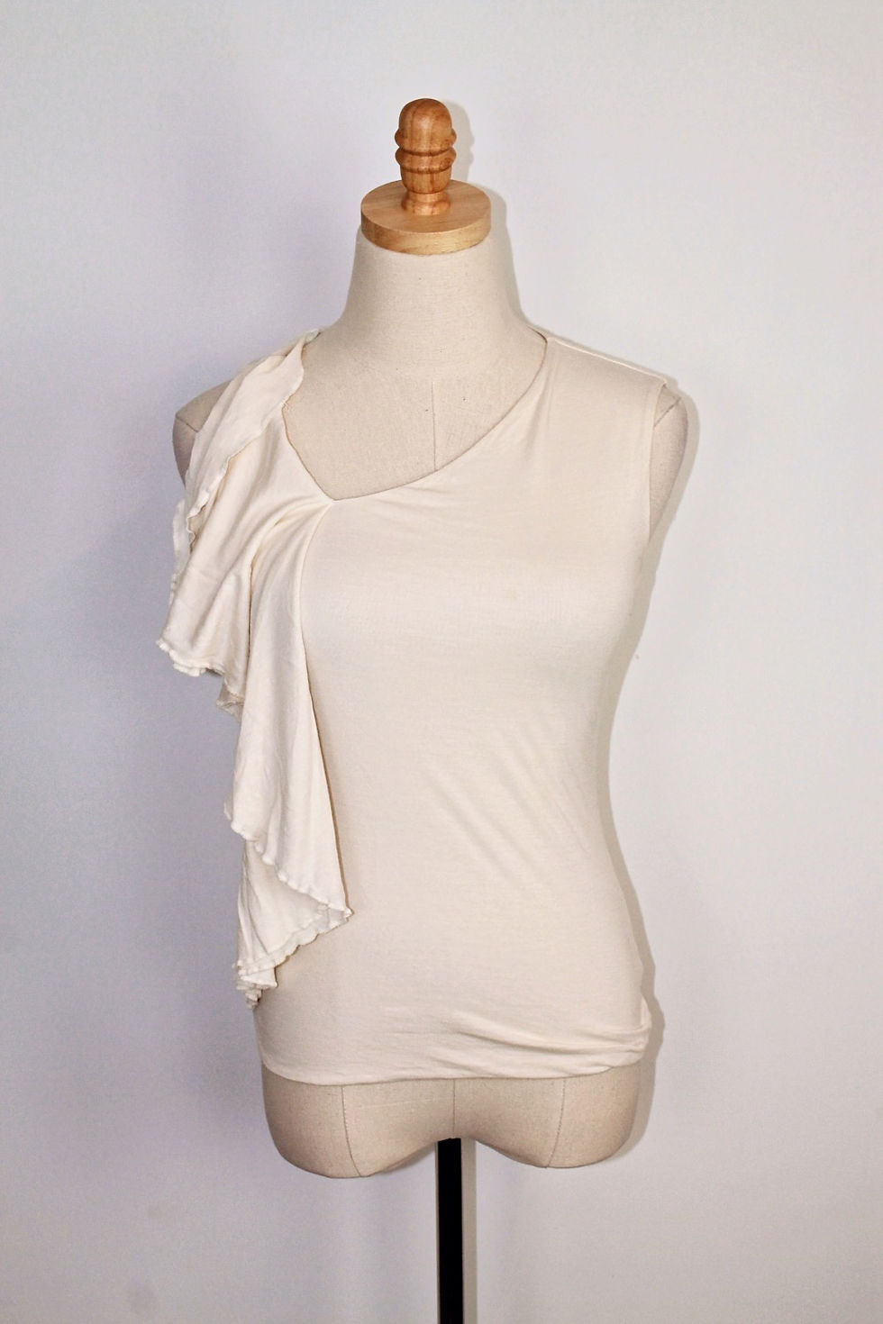 Thumbnail: Ralph Lauren Sport Cream Sleeveless Blouse Size (XS)