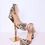 Thumbnail: Gianni Bini Tan and Gray Snake Print Heels Size (8.5)