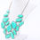 Thumbnail: Teal Turquoise Statement Necklace