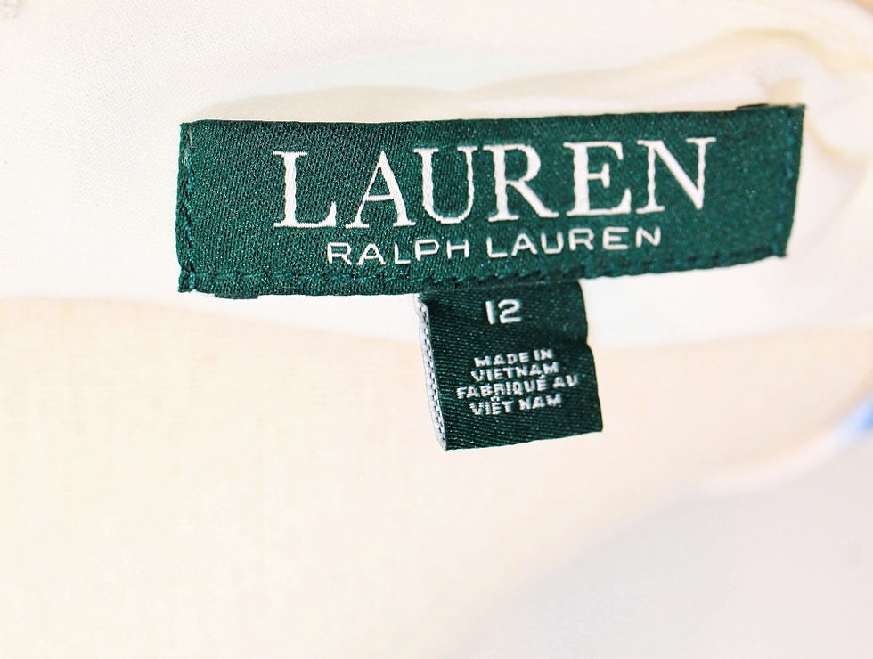 Thumbnail: Lauren by Ralph Lauren Floral Print Crepe Dress Size (12)