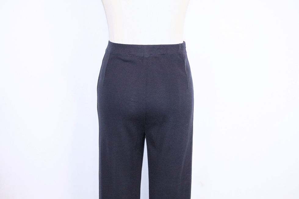 Thumbnail: Ming Wang Navy Slim Leg Knit Pull-On Pants Size (XS)