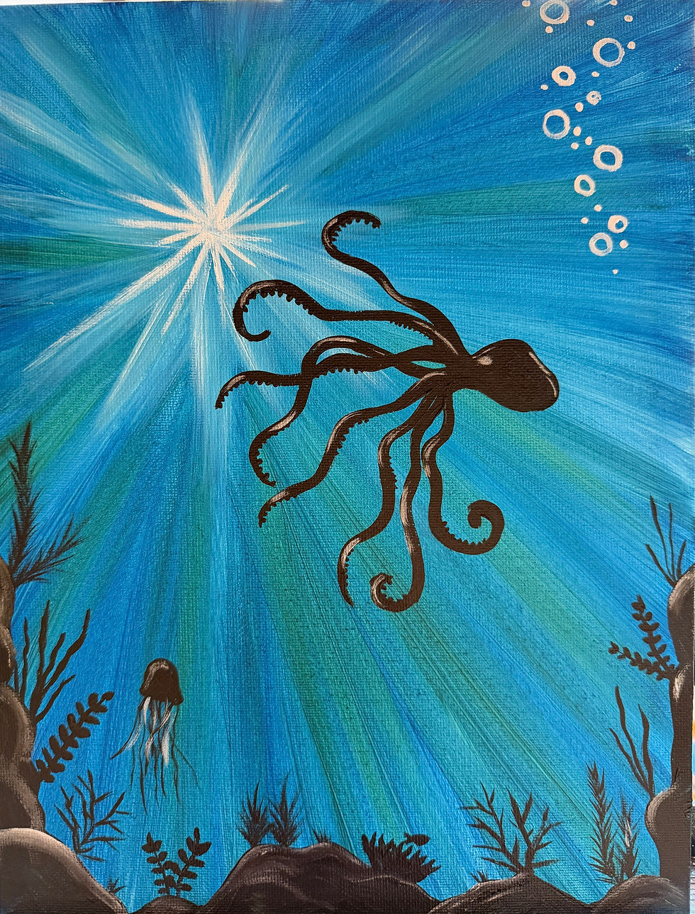 Paint & Sip - Octopus Ocean