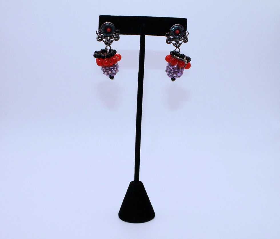 Beaded Statement Earrings