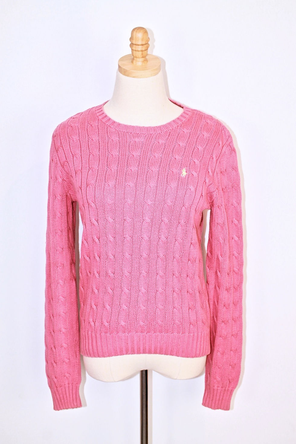 Thumbnail: Ralph Lauren Cable Knit Cotton Sweater Size (M)