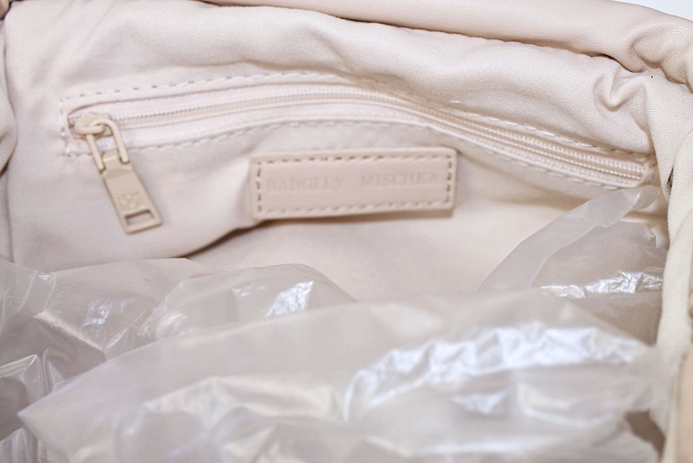 Thumbnail: Badgley Mischka Wrapped Frame Off-White Clutch