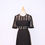 Thumbnail: REISS Athena Lace Top Bodice Pleated A-Line Skirt Little Black Dress Size (0)