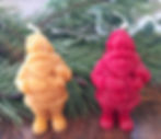 Beeswax Santa Candles