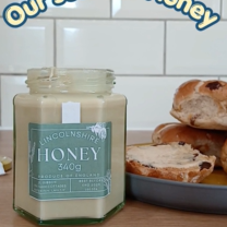 Soft Set Honey from Stax Of Wax Ltd with hot cross buns