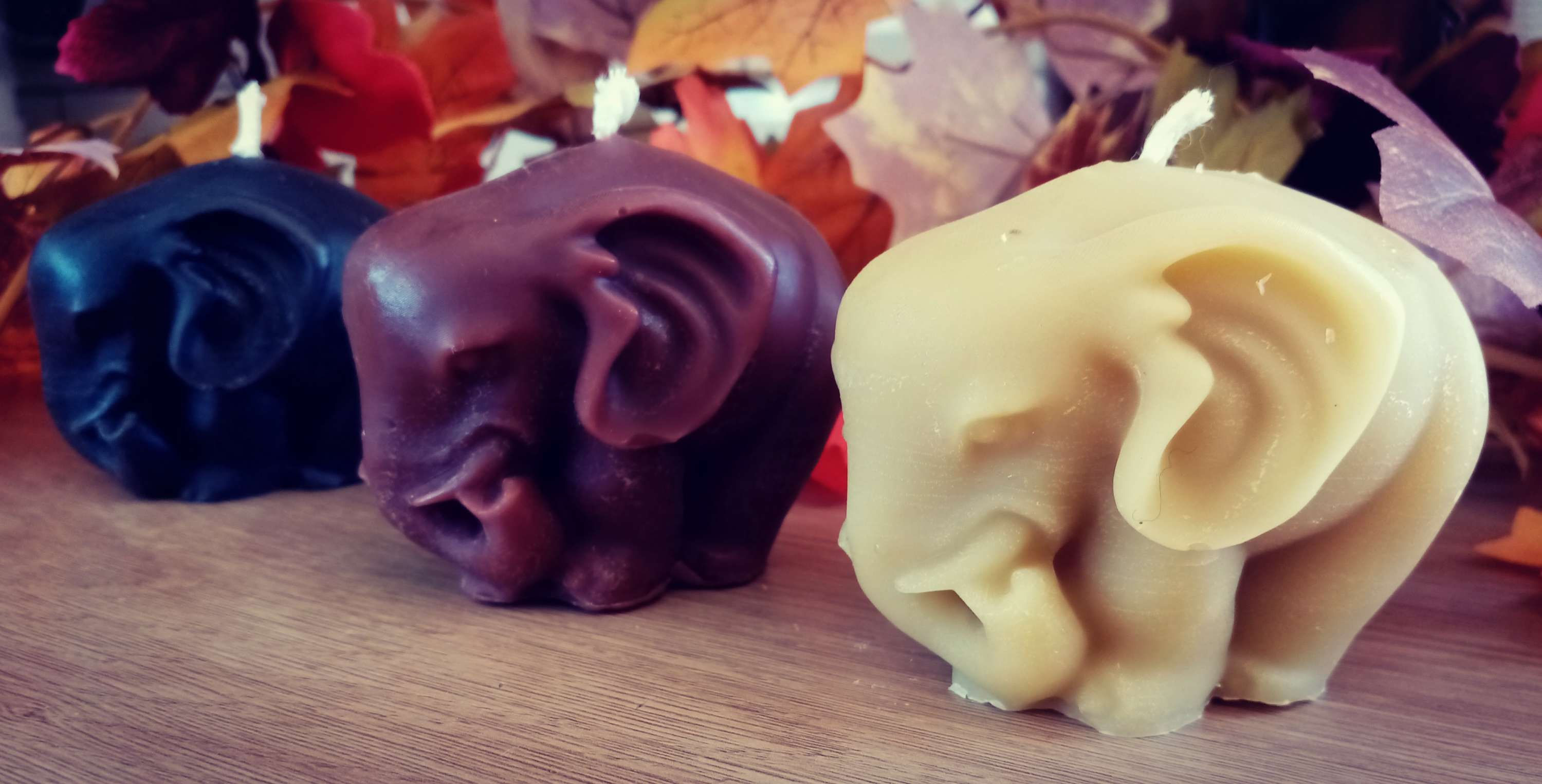 Beeswax Elephant Candle