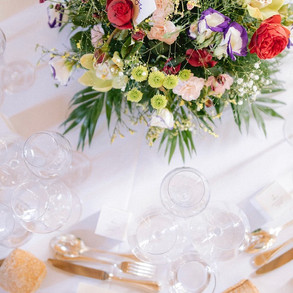 Décoration de table - Salle de réception du Château de Sauveboeuf