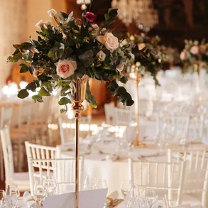 Décoration de table - Salle de réception du Château de Sauveboeuf