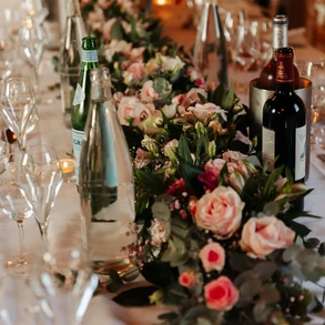 Décoration de table - Salle de réception du Château de Sauveboeuf