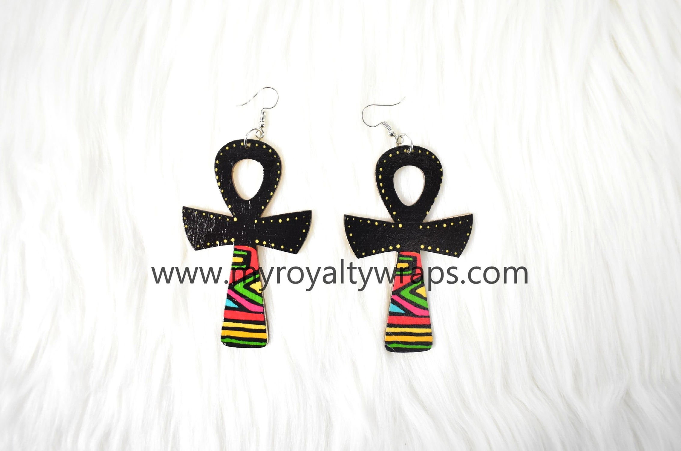 Afro Anhk Earrings