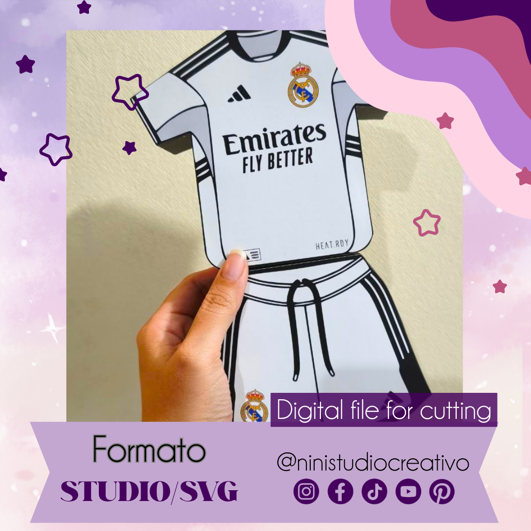 Cajas camiseta y pantalón futbol