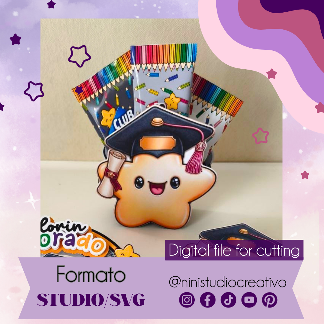Bolsito baby estrella graduación