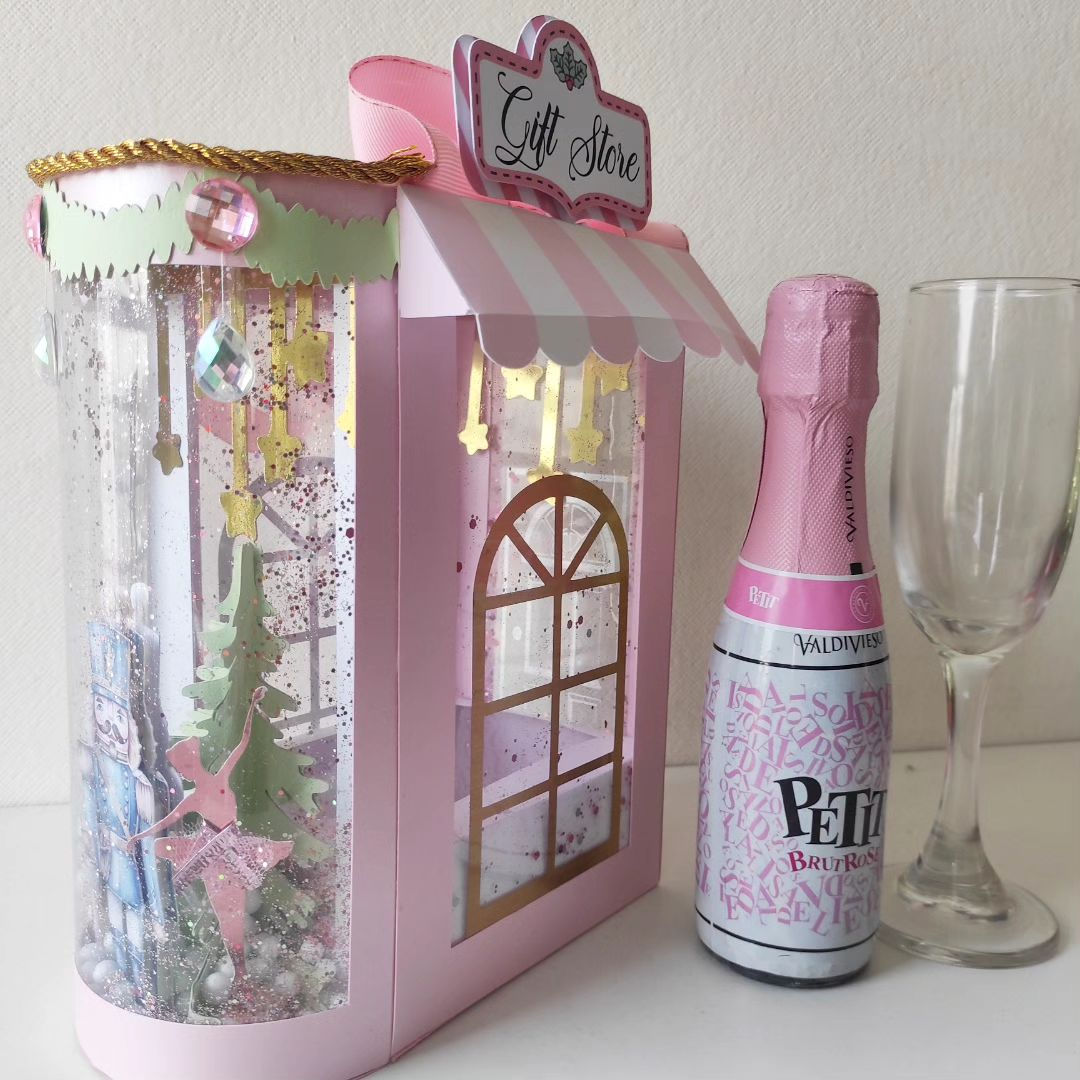 Caja para copa y champagne Gift Store