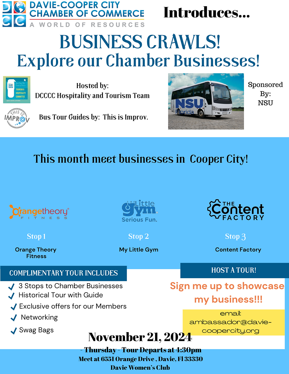 November Business Crawl!