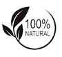 100% natural logo