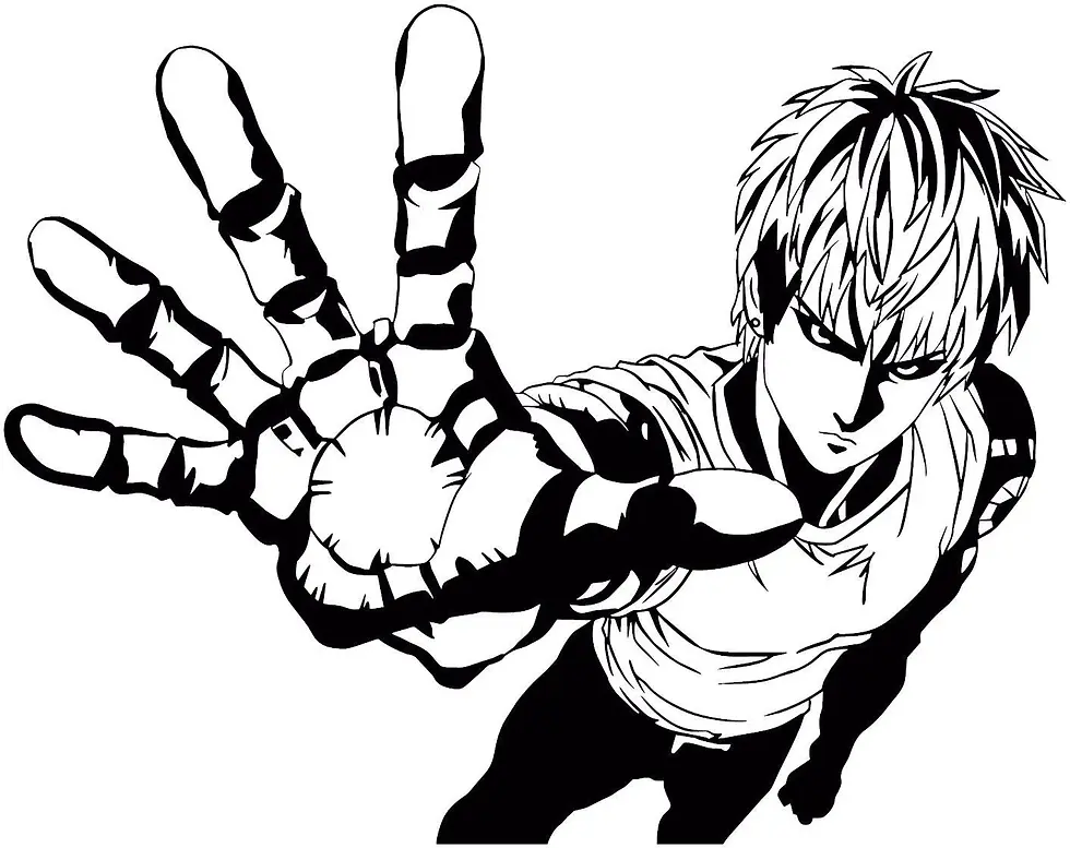 One-punch-man-genos-decal