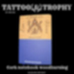 Cork notebook woodburning