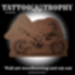 Wall art woodburning and cut out