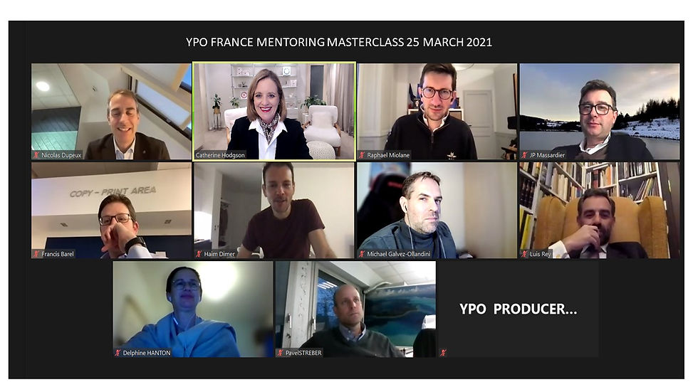 YPO FRANCE MENTORING MASTERCLASS SCREENS