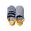 Thumbnail: Japanese House Shoe - Stripe x Denim - Yellow