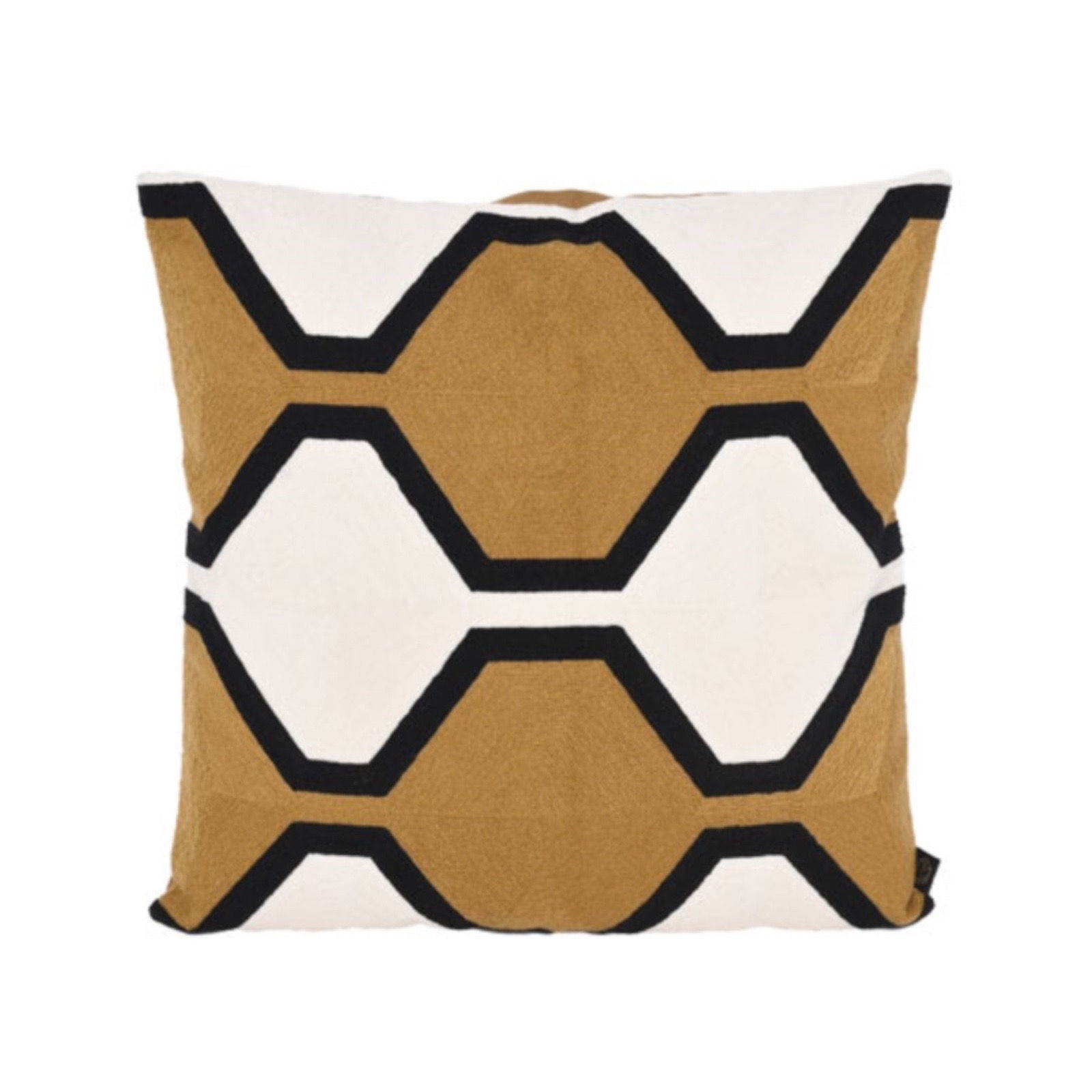 Hex Texture Cushion - Ochre