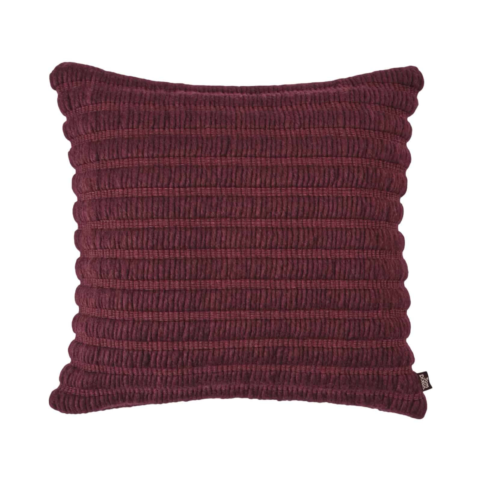 Tom Dixon - Ridge Cushion - Burgundy