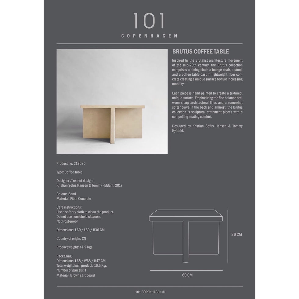 Thumbnail: Brutus Coffee Table - Sand