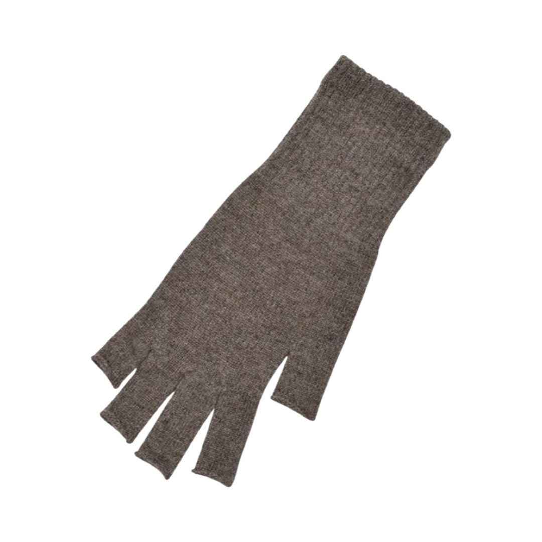 Merino Fingerless Glove - Mocha