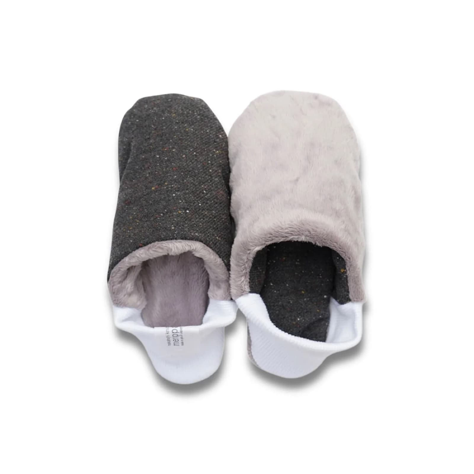 Japanese House Shoe - Fleck Wool - Charcoal