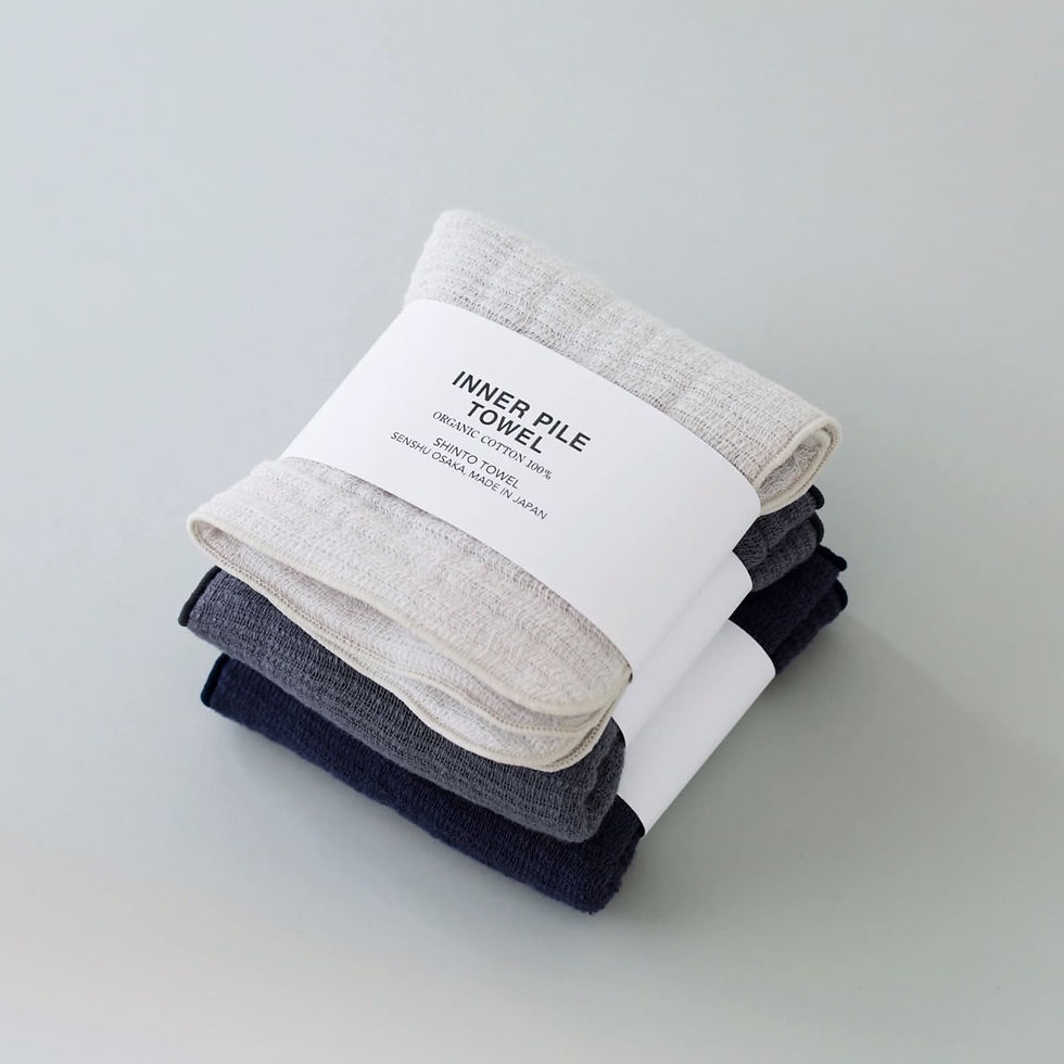 Thumbnail: Shinto Inner Pile Mini Towel - Charcoal