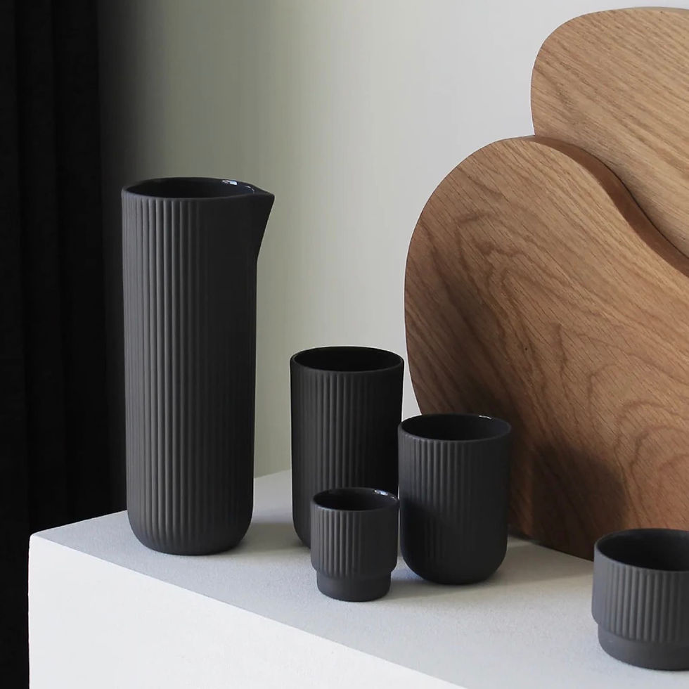 Thumbnail: Pleat Carafe - Dark Grey