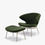 Thumbnail: Ella Ottoman - Moss - Stainless Steel