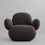 Thumbnail: Toe Armchair Flat - Deep Taupe