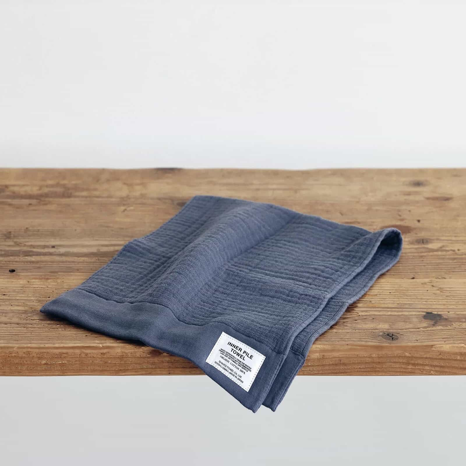 Shinto Inner Pile Face Towel - Charcoal