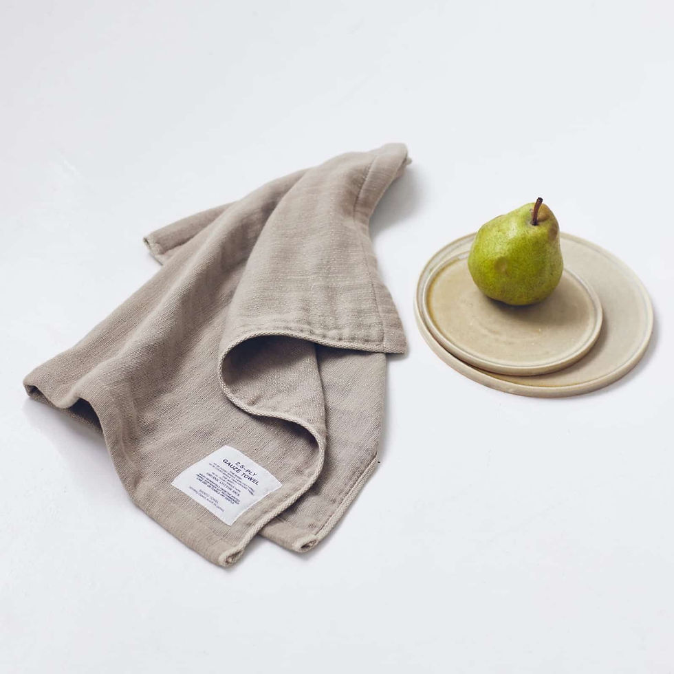 Thumbnail: Shinto 2.5 Ply Gauze Tea Towel - Beige