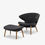 Thumbnail: Ella Ottoman - Slate - Oak