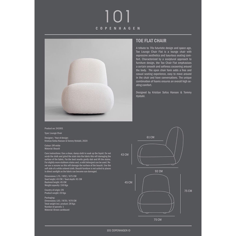 Thumbnail: Toe Chair Flat - Off White