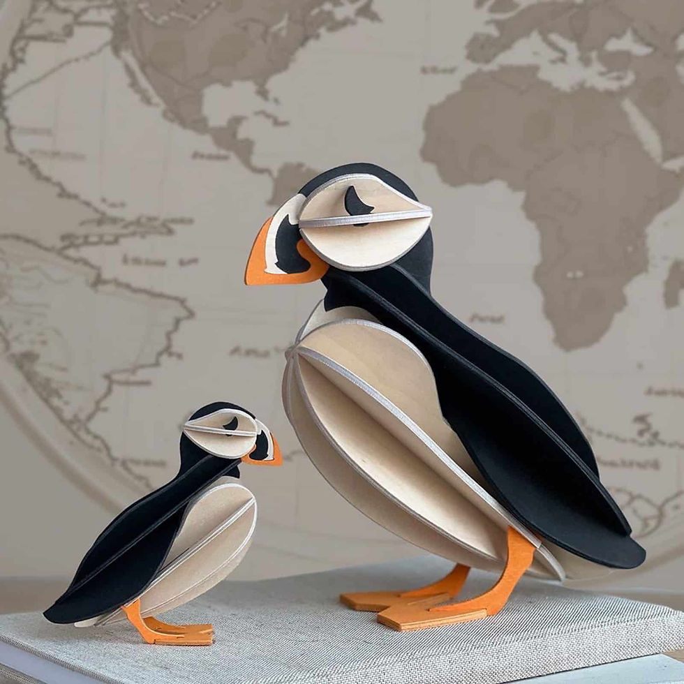 Thumbnail: Lovi Puffin 10cm - Black Mix