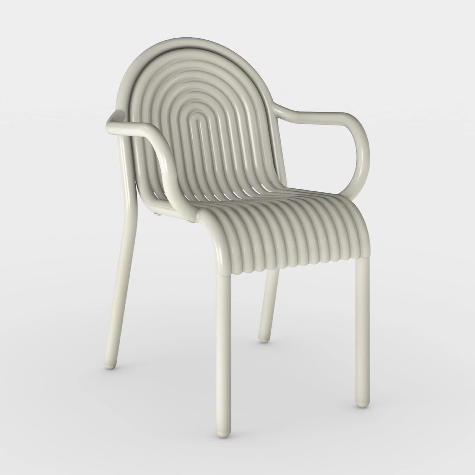 Tom Dixon - Groove Outdoor Arm Chair - Putty