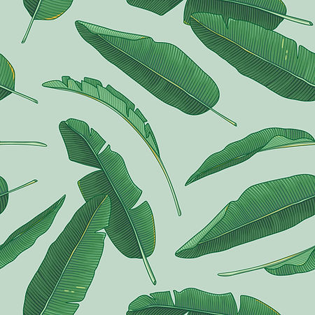 Green leaves on green
